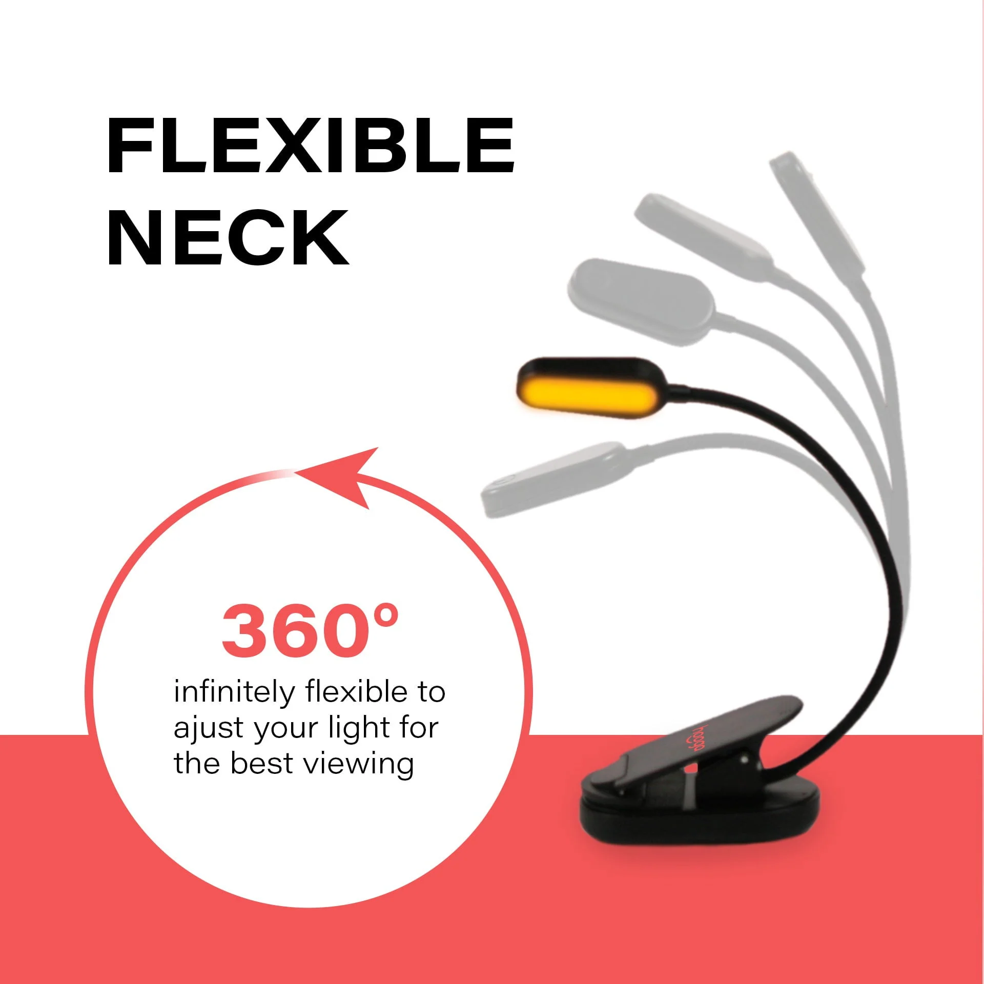Amber Clip-On Book Light - Image 7